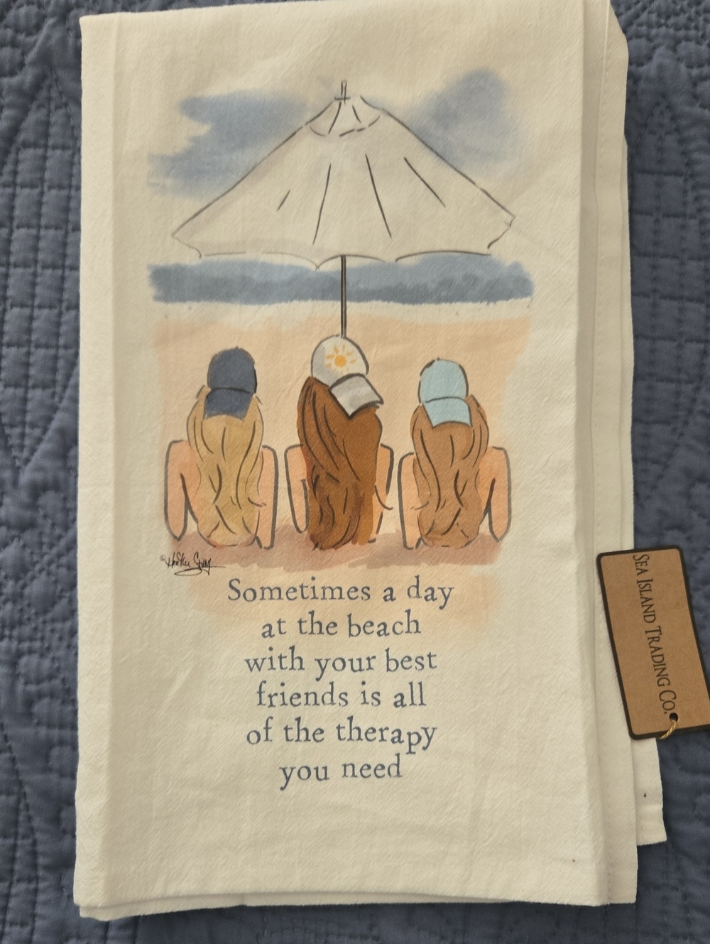 CJ Bella Co. Beach Friends Decorative Kitchen Towel